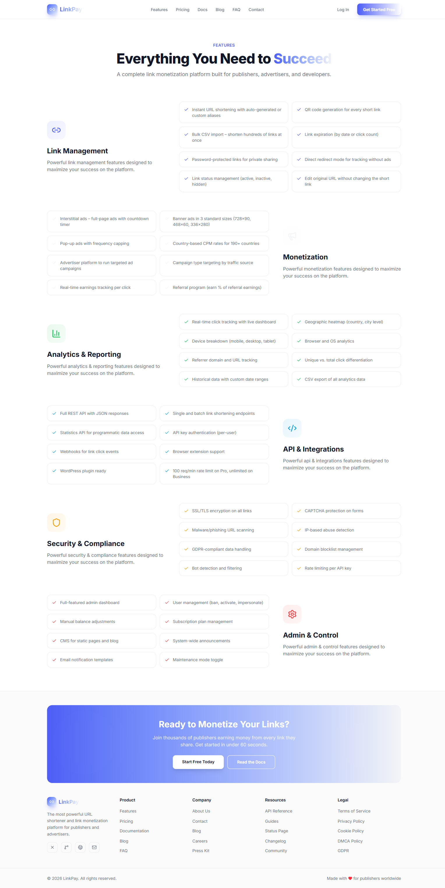 Features Page