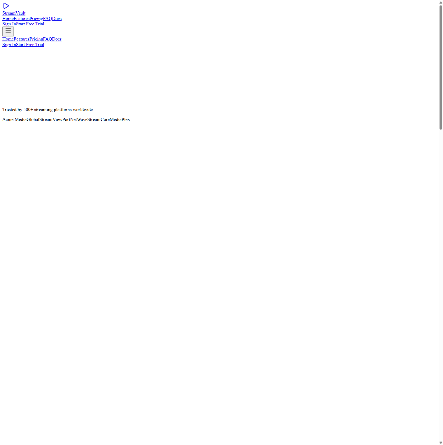 StreamVault preview